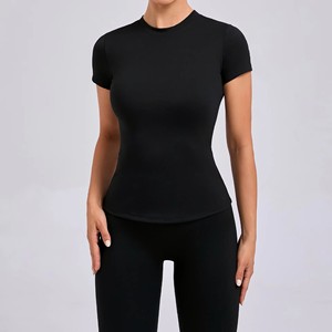 2 PCS Yoga Set Women's Fitness Long Sleeve T Shirt Top High Waist Leggings Short Sport Suit Running Sportswear Tracksuits 2026 - Product Image 4