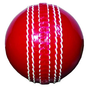 Balle de cricket dure de 5,5 oz en cuir de vache cousue à la main pour usage professionnel par Dakota Sports - Product Image 2