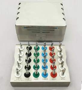 Kit Universal de 30 Piezas de Brocas Cónicas para Implantes Dentales con Tope - Product Image 3
