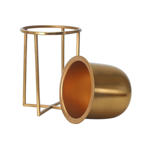 Maceta de metal antigua Diseño elegante Decoración Estándar Venta al por mayor Mejor calidad Maceta única tendencia de moda - Product Image 2