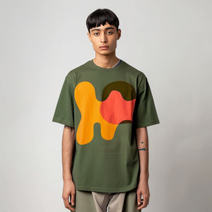 Heavyweight Top Quality Drop Shoulder Tshirt Printed Oversize 100% Cotton Acid Washed Vintage <b>T</b>-<b>Shirt</b> with Logo Printing - Product Image 5