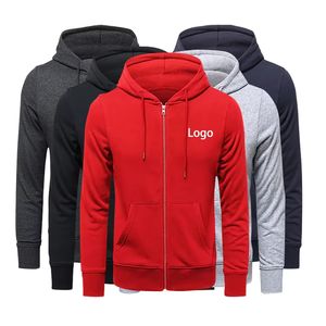 Sudadera con capucha con estampado personalizado de peso pesado GSM 360 para hombre, ropa de calle cómoda con cremallera de cara completa de alta calidad para invierno - Product Image 1