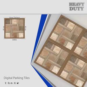 Foshan กระเบื้องเซรามิกสำหรับกลางแจ้งขนาด400x400มม. ขนาด40x40ซม. กระเบื้องที่จอดรถแบบดิจิตอลสำหรับรถยนต์ห้องน้ำห้องโถงทั้งตัวเครื่องทันสมัยผลิตตามสั่ง - Product Image 4