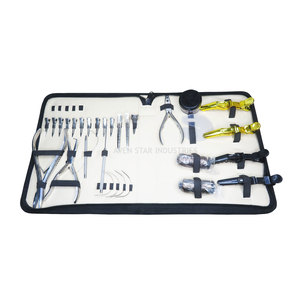 Comprar Kit de herramientas de extensión de cabello Alicates de extensión de cabello multifuncionales Kits de extensión de cabello de etiqueta personalizada de acero inoxidable sólido - Product Image 5