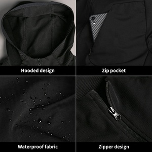 Chaquetas Deportivas Casuales con Cremallera, Cortavientos Unisex, Repelentes al Agua, para Exteriores - Product Image 6
