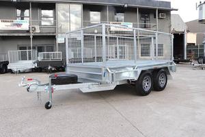Remolque Galvanizado de Eje Único 7x5 |   Jaula de 3 pies |   Rampa de descenso y inclinación de 5 pies |   Capacidad de 1001-2000 kg |   Hecho en Mississippi - Product Image 2