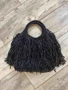 Bolso de Mano Ecológico de Rafia con Perlas y Diseño Resistente para Viajes - Product Image 2
