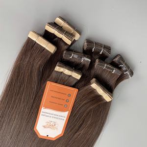 Extensiones de cabello humano crudo alineado con cutícula vietnamita virgen 100%, estilo con cinta, extensiones onduladas sin procesar baratas de 30 pulgadas - Product Image 1