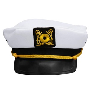 Gorra de rendimiento octogonal Punk para hombre, gorros marinos de dibujos animados, bordado a mano para barco, Capitán, marinero, disfraz de capitán - Product Image 1