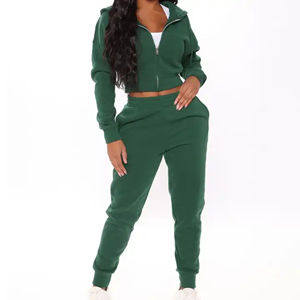 Ensemble 2 pièces sweat à capuche et pantalon évasé pour femmes Streetwear brodé en détresse - Product Image 3