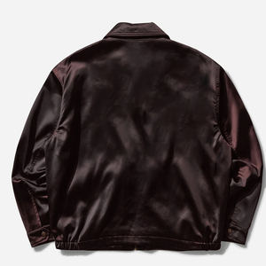 2026 Most Popular Slik Fabric Men's Varsity Jacket Solid Color Crew Neck Horn Button Anti-Bacterial Eco-Friendly Breathable - Product Image 2
