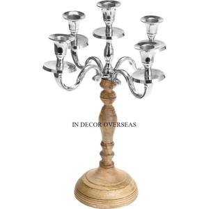 Worldwide Selling Best Quality Metal <b>Black</b> Color Powder Coated Prime Quality Metal 7 Arms <b>Candelabra</b> Wedding Decoration Supplies - Product Image 3