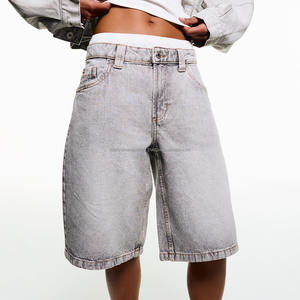 Pantalones vaqueros holgados de corte holgado con lavado ácido en blanco para mujer con logotipo personalizado, pantalones vaqueros de gran tamaño para mujer - Product Image 2