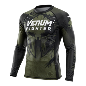 Rashguard Personalizado, Diseño de Última Moda, Ecológico, de Secado Rápido, Spandex, Poliéster, Venum Fighter, Superventas - Product Image 2