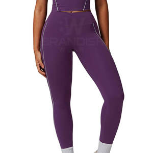 Vente flash Nouveau design Ensemble de yoga respirant pour femmes Prix bas Service OEM Séchage rapide Ensemble de yoga léger pour femmes - Product Image 3