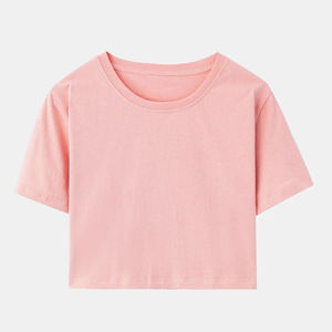 Camisetas cortas de alta calidad para mujer, camisetas de algodón a la moda de verano, camisetas casuales ajustadas al por mayor, camisetas cortas para mujer - Product Image 3