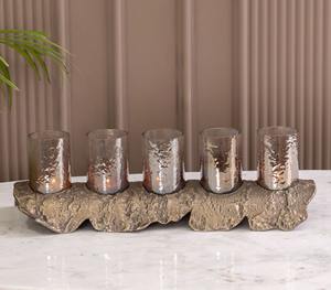 ช่างฝีมือที่วางโคมไฟไม้เบิร์ชแบบหลายตัวเหมาะสำหรับตกแต่งห้องนอนห้องนั่งเล่นกลางโต๊ะและมีสไตล์ - Product Image 1