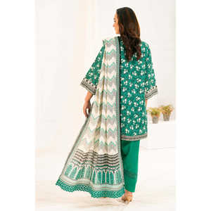 K-52065 Vestido pakistaní Salwar Kameez de algodón Khaddar estampado de 3 piezas para festivales y ropa étnica con dupatta - Product Image 6