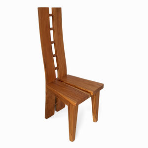 Chaise de salle à manger en bois massif en forme de H sur mesure pour les hôtels et les stations balnéaires, design moderne, mobilier de villa de luxe - Product Image 3