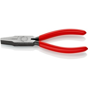 Alicates de Pesca de Punta Plana KNIPEX, 140 mm de Longitud Total, Cabeza Pulida, Recubrimiento de Plástico Anodizado Negro - Product Image 1