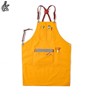 High Quality Double-Sided Poly-Cotton Solid Color Sleeveless <b>Apron</b> New Style Canvas Design - Product Image 2