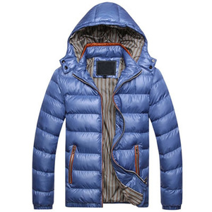 Manteau à capuche d'hiver en duvet de canard en nylon pour hommes, léger et chaud, avec logo personnalisé - Product Image 2