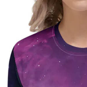 Camiseta de manga corta en blanco para mujer al por mayor para sublimación, transferencia de calor, impresión personalizada, camiseta lisa con logotipo - Product Image 6