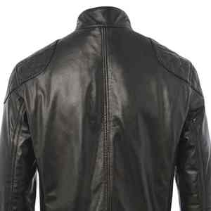 Chaqueta de Cuero Genuino, Chaqueta de Invierno, Diseño Personalizado, Venta al por Mayor, Color Sólido, MOQ Bajo, Chaqueta de Cuero Transpirable para Hombre - Product Image 4