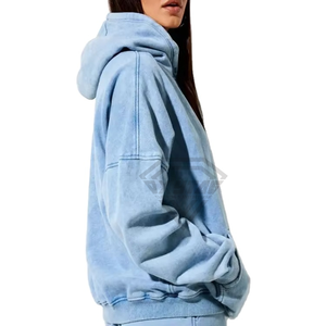 ชุดวอร์มสไตล์ยูนีค คุณภาพสูง ล้างสีแบบแอซิด สำหรับผู้หญิง ขายส่ง ทรงหลวม น้ำหนักเบา ชุดวอร์มล้างสีแบบแอซิดสำหรับผู้หญิง - Product Image 4