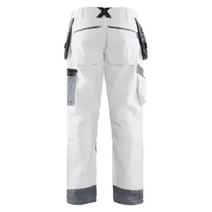 Pantalones de Trabajo Unisex de Alta Calidad Kosmo Exports, Color Blanco, de Algodón, con Múltiples Bolsillos de Seguridad, ANSI Clase 1, con Luz LED Intermitente y Logotipo Personalizado - Product Image 2