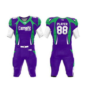 Uniforme de football américain sur mesure de meilleure qualité Maillot de football américain en gros Tops de football américain personnalisés - Product Image 4