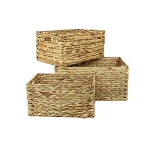 Décor rustique moderne tissé à la main paniers de rangement en rotin organisateur de bacs en osier durable de l'usine OEM ODM du Vietnam - Product Image 1