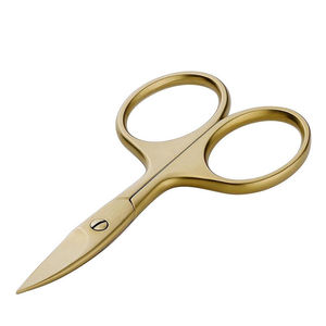 Ciseaux à ongles professionnels en acier inoxydable avec lames courbées, coupe précise des cuticules, manche en acier durable, prix compétitif - Product Image 4