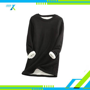 <b>Women's</b> <b>Warm</b> Fleece Crewneck Sweatshirt Pullover Cozy Sport Loungewear Casual Autumn Print <b>Top</b> - Product Image 2