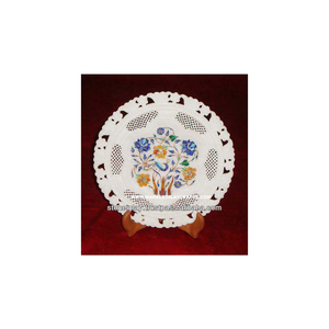Placa de incrustación de mármol decorativa, placa de mármol con incrustación India - Product Image 1