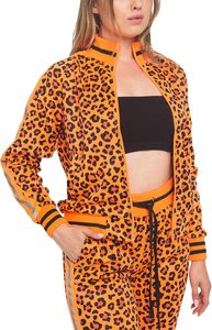 Ensemble de survêtements à manches longues 2 pièces pour femmes 60% coton 35% polyester 5% spandex toile bouton décoration sweatshirts pantalons de survêtement - Product Image 4