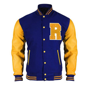 Vintage Spirit Varsity Jacket Bomber mélange laine et cuir pour Timeless Streetwear Style mens Jacket - Product Image 5