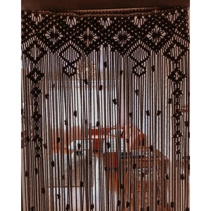 ม่านผนังมาคราเม่สไตล์โบฮีเมียนทำมือ ลายสวยงามแบบนามธรรม ตกแต่งด้วยหวาย เหมาะสำหรับห้องนั่งเล่น ตกแต่งงานแต่งงาน - Product Image 3