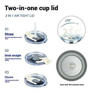 Taza de Acero Inoxidable de Primera Calidad con Aislamiento Térmico, Tapa y Asa, a Prueba de Fugas, para Acampar al Aire Libre - Product Image 6