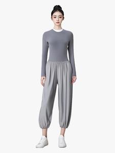 100% pantalones informales de algodón Premium para mujer, pantalones de chándal holgados transpirables 2025 de diseño personalizado de alta calidad para mujer - Product Image 2