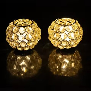 เชิงเทียนแก้วสไตล์คลาสสิกสำหรับตกแต่งบ้านเชิงเทียนขี้ผึ้งแก้วสำหรับตกแต่งเทศกาล - Product Image 5