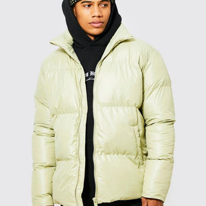 Chaqueta acolchada informal de calle alta para hombre con cuello levantado único Ropa exterior de invierno elegante - Product Image 2