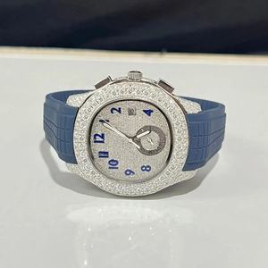 Montre mécanique automatique de luxe personnalisée en acier inoxydable Hip Hop VVS nouvelle montre glacée Moissanite en diamant pour hommes femmes - Product Image 2