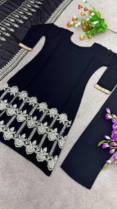 Premium Quality 3pcs Suit Launching New Designer Party Wear Look Top-Dupatta and Fully Stitched Bottom at Wholesale Price - Product Image 2