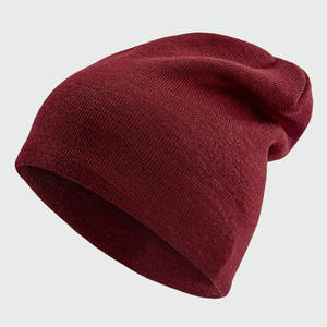 Custom Fashional Navy Blue Acrylic Adult Winter <b>Slouchy</b> Knitting <b>Beanie</b> <b>Hat</b> - Product Image 5