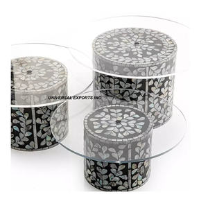 แท่นวางเค้กทำด้วยมือทำจากไม้สำหรับตกแต่งแม่ของไข่มุกแท่นวางเค้กแฟนซีแบบใหม่ - Product Image 4