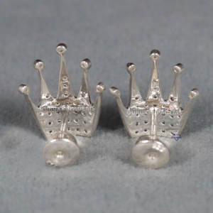 Fabuloso 925 plata esterlina exclusiva Moissanite redondo corte brillante Diamante tachonado mujeres pendientes de moda - Product Image 4