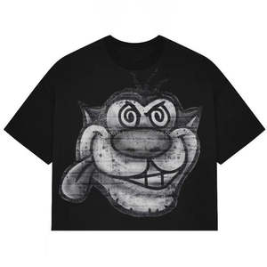 T-shirt personnalisé lourd Boxy Fit 100% coton T-shirt court oversize pour hommes Hip Hop Streetwear T-shirt - Product Image 4