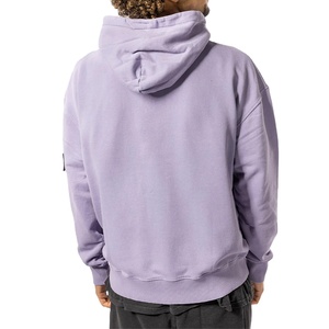 Haute qualité personnalisé surdimensionné à manches longues pull acide lavage à capuche hommes lavé noir Vintage délavé détresse sweats à capuche - Product Image 2