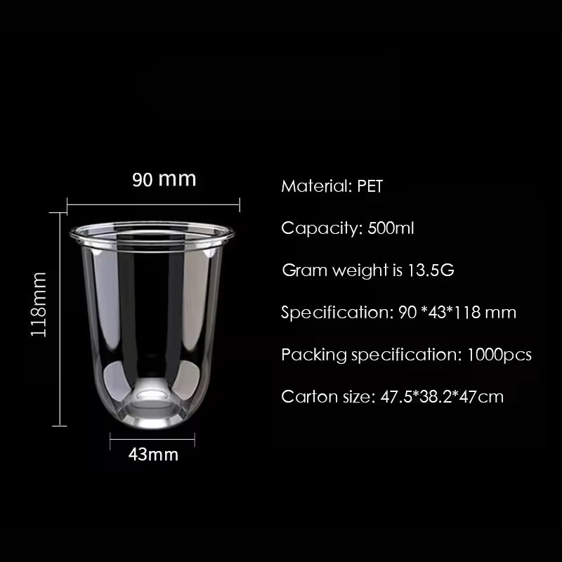 PET90-16oz/500ML cup